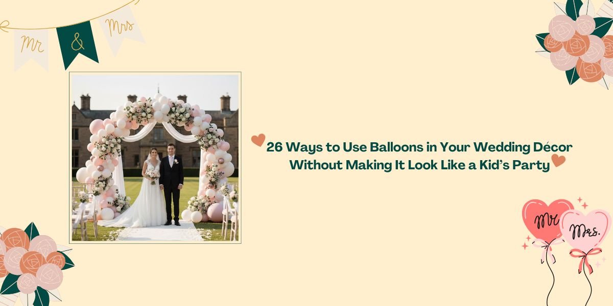 26 Ways to Use Balloons in Your Wedding Décor Without Making It Look Like a Kid’s Party