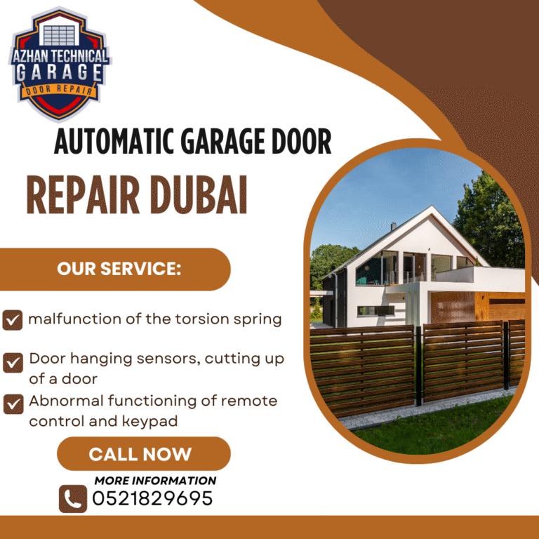 Automatic Garage Door Repair Dubai – Emergency 24/7 Call Out
