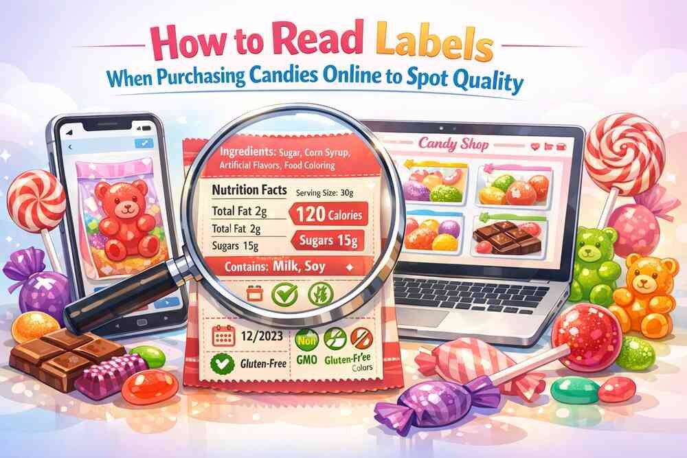 How to read labels when purchasing candies online to spot quality?