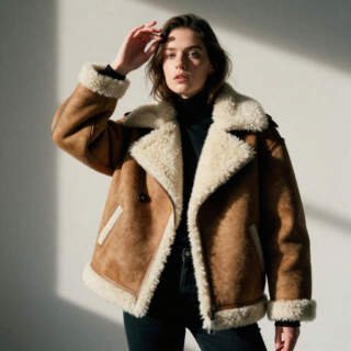 Premium and Handcrafted Shearling Jackets for Women Worldwide