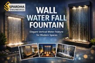 Elegant Vertical Water Feature for Modern Spaces