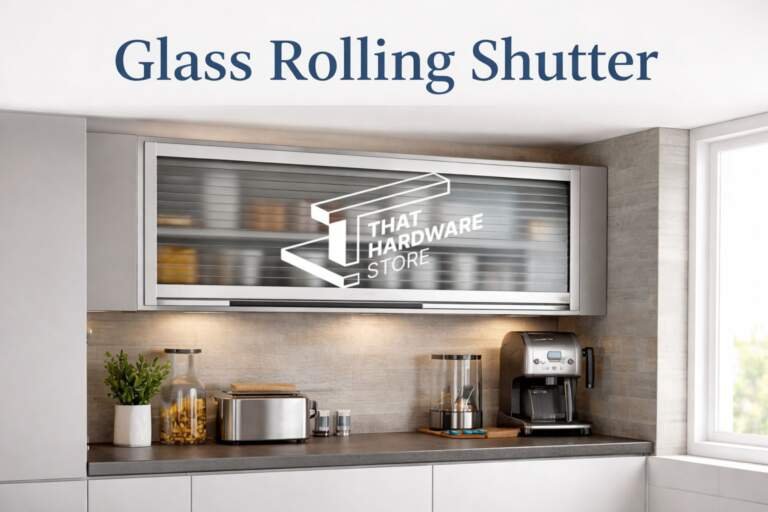 Glass Rolling Shutters for Kitchen Cabinets