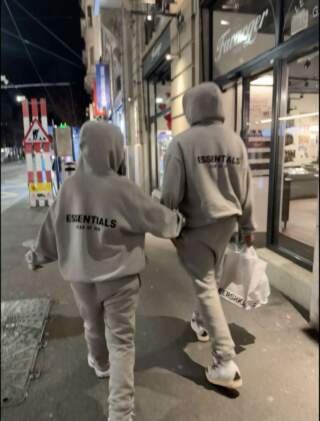 Essentials tracksuits texture differences across recent releases