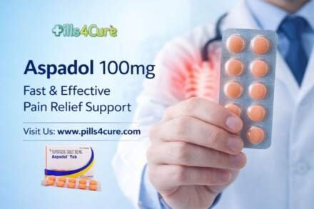 Aspadol 100mg painkiller tablets for sports injury treatment