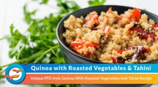 Quinoa with Roasted Vegetables and Tahini Recipe for Diabetes
